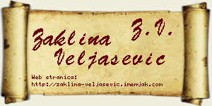 Žaklina Veljašević vizit kartica